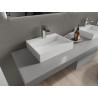 Mexen Ava above-counter conglomerate sink 1/O 50 x 38 cm, white - 23015001