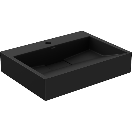 Mexen Ava countertop basin made from conglomerate 1/O 50 x 38 cm, black - 23015071