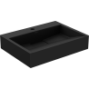 Mexen Ava above-counter washbasin made of conglomerate 1/O 50 x 38 cm, black - 23015071