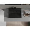 Mexen Ava above-counter washbasin made of conglomerate 1/O 50 x 38 cm, black - 23015071