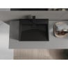 Mexen Ava countertop basin made from conglomerate 1/O 50 x 38 cm, black - 23015071