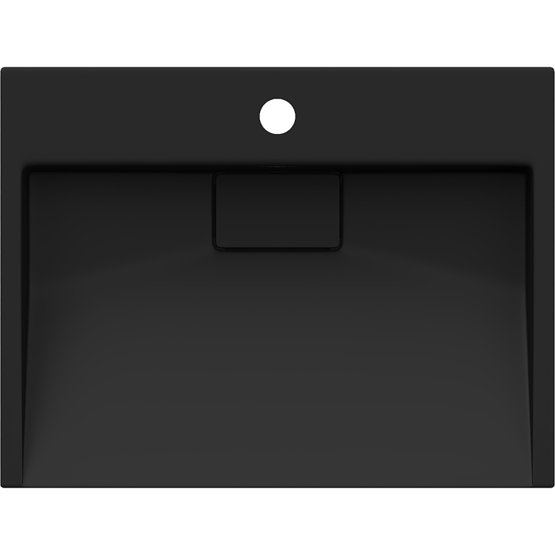 Mexen Ava above-counter washbasin made of conglomerate 1/O 50 x 38 cm, black - 23015071