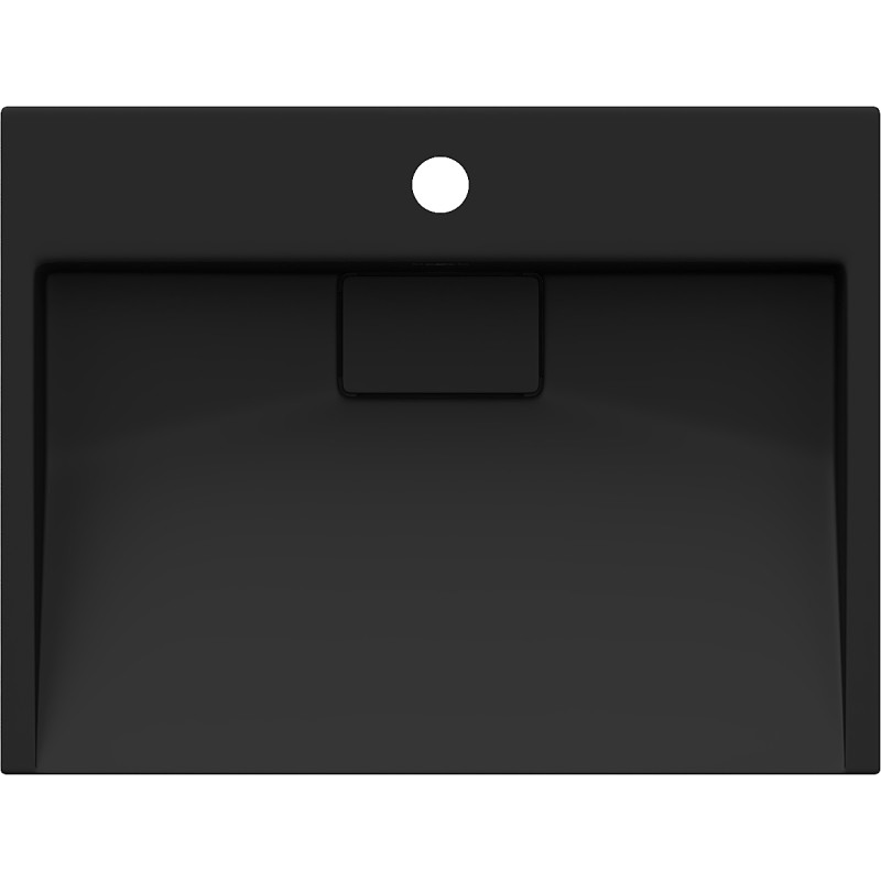 Mexen Ava countertop washbasin made of conglomerate 1/O 50 x 38 cm, black - 23015071
