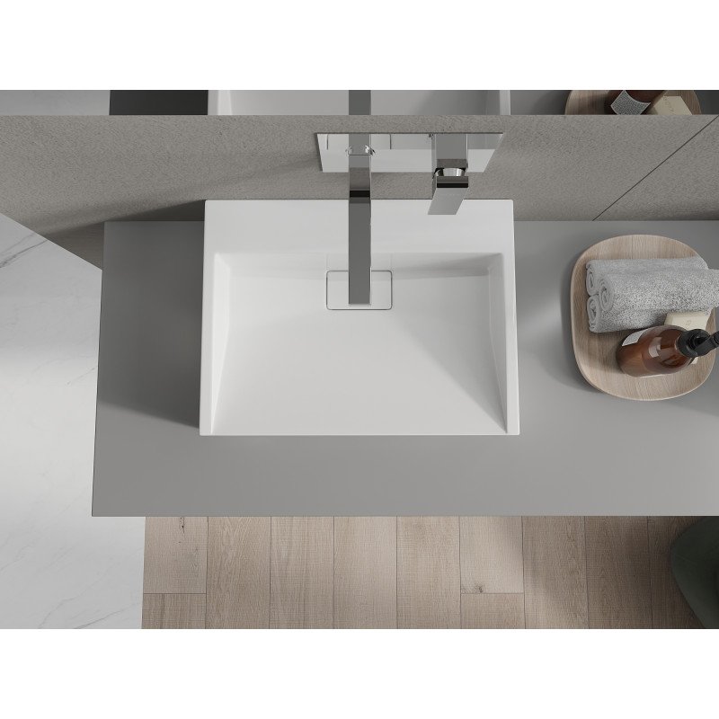 Mexen Ava countertop sink made of composite B/O 50 x 38 cm, white - 23015000