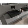 Mexen Ava countertop washbasin made of composite B/O 50 x 38 cm, black - 23015070