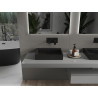 Mexen Ava countertop washbasin made of composite B/O 50 x 38 cm, black - 23015070