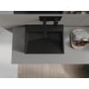 Mexen Ava conglomerate countertop washbasin W/O 50 x 38 cm, Black - 23015070