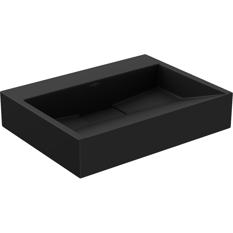 Mexen Ava above-counter basin made of composite 50 x 38 cm, black - 23015070