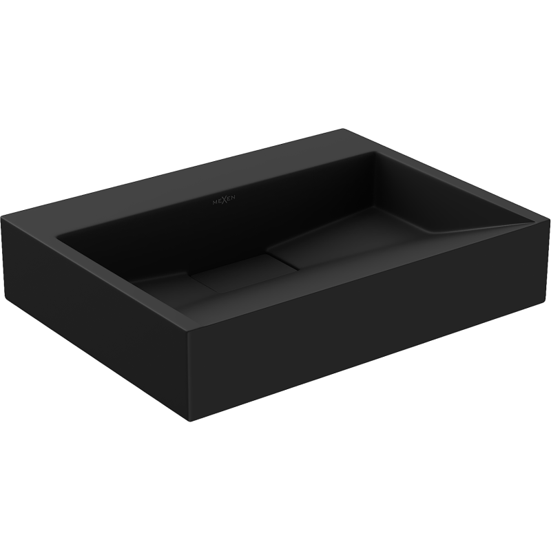 Mexen Ava countertop washbasin made of composite B/O 50 x 38 cm, black - 23015070