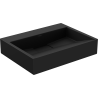 Mexen Ava conglomerate countertop washbasin W/O 50 x 38 cm, Black - 23015070