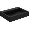 Mexen Ava countertop washbasin made of composite B/O 50 x 38 cm, black - 23015070