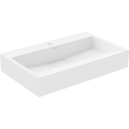 Mexen Ava countertop washbasin made of conglomerate 1/O 60 x 38 cm, white - 23016001