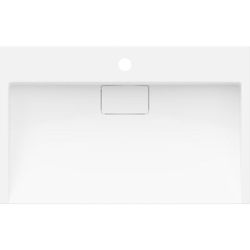 Mexen Ava countertop washbasin made of conglomerate 1/O 60 x 38 cm, white - 23016001