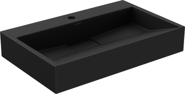 Mexen Ava conglomerate countertop washbasin 1-Hole 60 x 38 cm, Black - 23016071