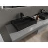 Mexen Ava conglomerate countertop washbasin 1-Hole 60 x 38 cm, Black - 23016071