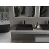 Mexen Ava over-counter basin made of conglomerate 1/O 60 x 38 cm, black - 23016071
