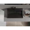 Mexen Ava conglomerate countertop washbasin 1-Hole 60 x 38 cm, Black - 23016071