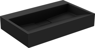 Mexen Ava conglomerate countertop washbasin W/O 60 x 38 cm, Black - 23016070