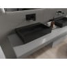 Mexen Ava conglomerate countertop washbasin W/O 60 x 38 cm, Black - 23016070