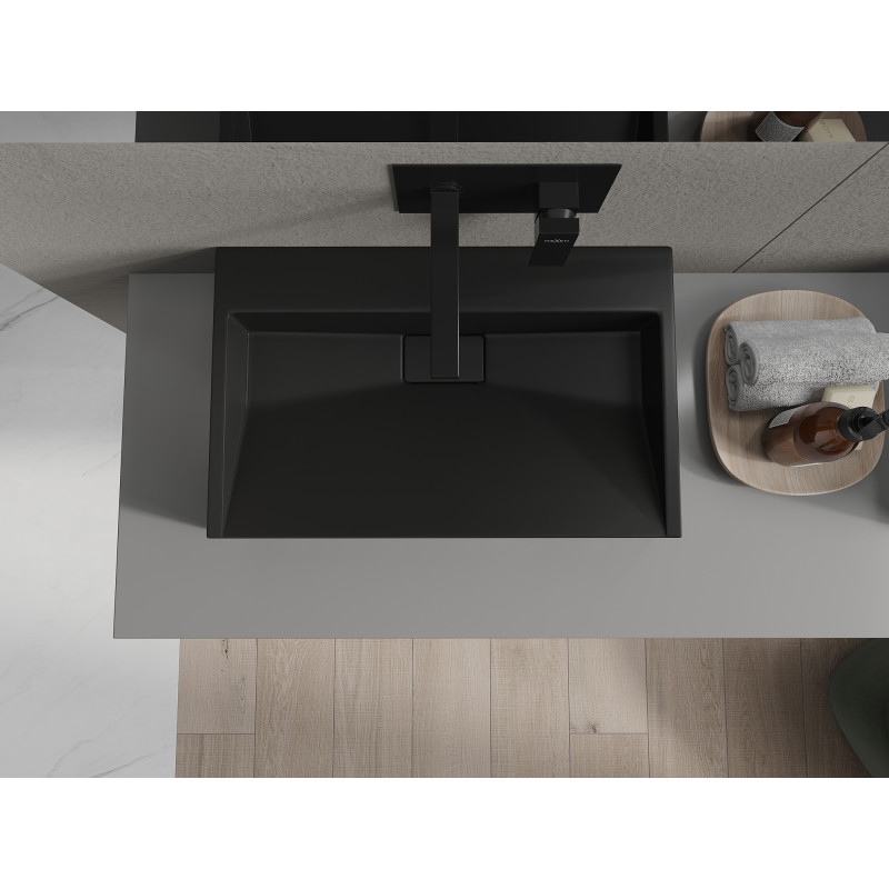 Mexen Ava countertop basin made of composite B/O 60 x 38 cm, black - 23016070