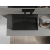 Mexen Ava countertop basin made of composite B/O 60 x 38 cm, black - 23016070