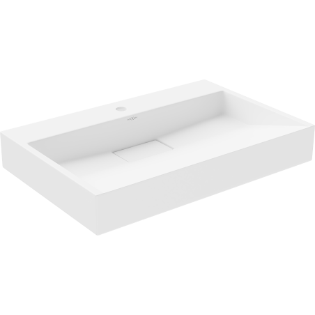 Mexen Ava conglomerate countertop washbasin 1-Hole 70 x 46 cm, white - 23017001
