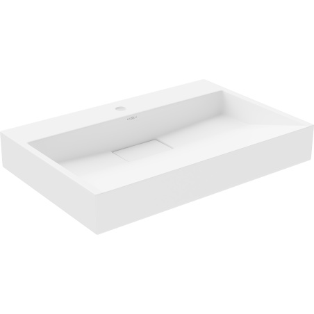 Mexen Ava countertop washbasin made of conglomerate 1/O 70 x 46 cm, white - 23017001