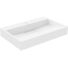 Mexen Ava countertop washbasin made of conglomerate 1/O 70 x 46 cm, white - 23017001