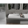 Mexen Ava countertop washbasin made of conglomerate 1/O 70 x 46 cm, white - 23017001