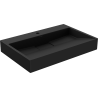 Mexen Ava countertop washbasin made of conglomerate 1/O 70 x 46 cm, black - 23017071
