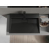 Mexen Ava countertop washbasin made of conglomerate 1/O 70 x 46 cm, black - 23017071
