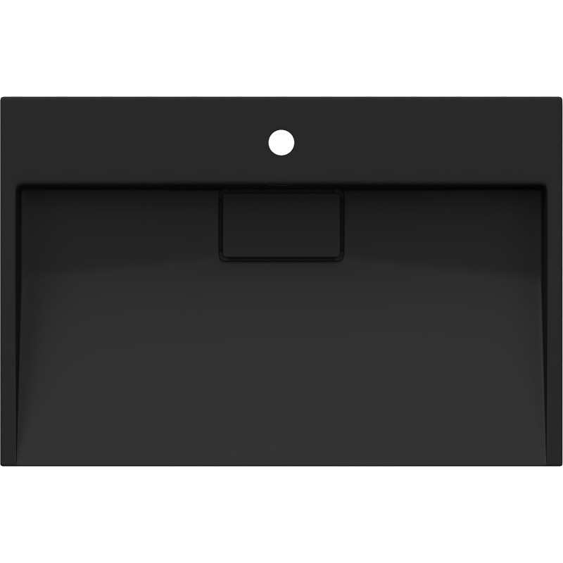 Mexen Ava countertop washbasin made of conglomerate 1/O 70 x 46 cm, black - 23017071