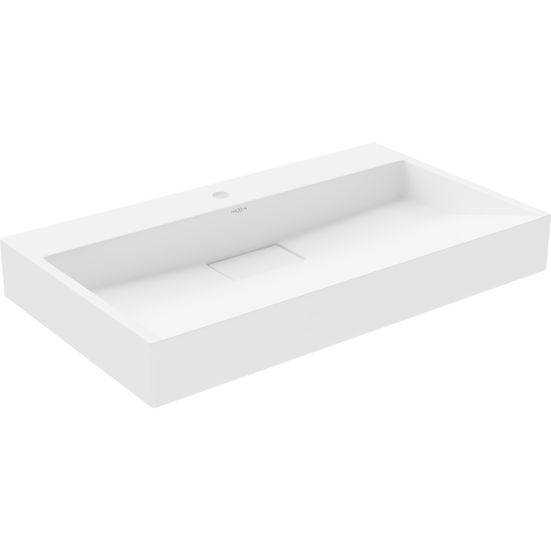 Mexen Ava countertop sink made of conglomerate 1/O 80 x 46 cm, white - 23018001