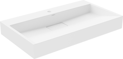 Mexen Ava conglomerate countertop washbasin 1-Hole 80 x 46 cm, white - 23018001