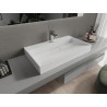 Mexen Ava countertop sink made of conglomerate 1/O 80 x 46 cm, white - 23018001