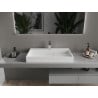 Mexen Ava conglomerate countertop washbasin 1-Hole 80 x 46 cm, white - 23018001