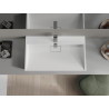 Mexen Ava countertop sink made of conglomerate 1/O 80 x 46 cm, white - 23018001