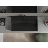 Mexen Ava countertop washbasin made of conglomerate 1/O 80 x 46 cm, black - 23018071