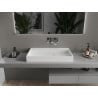 Mexen Ava conglomerate countertop washbasin W/O 80 x 46 cm, white - 23018000