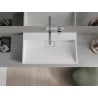 Mexen Ava conglomerate countertop washbasin W/O 80 x 46 cm, white - 23018000
