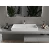 Mexen Ava conglomerate countertop washbasin 1-Hole 90 x 46 cm, white - 23019001