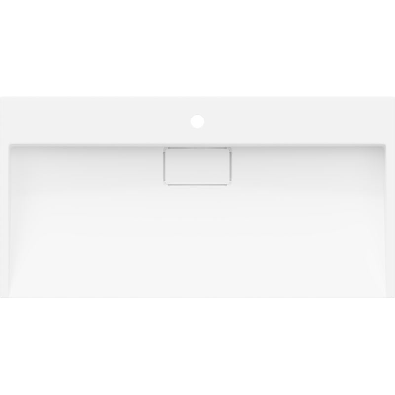 Mexen Ava countertop basin made of conglomerate 1/O 90 x 46 cm, white - 23019001