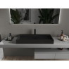 Mexen Ava countertop washbasin made of conglomerate 1/O 90 x 46 cm, black - 23019071
