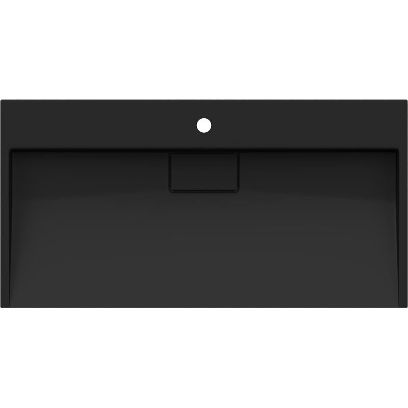 Mexen Ava countertop washbasin made of conglomerate 1/O 90 x 46 cm, black - 23019071