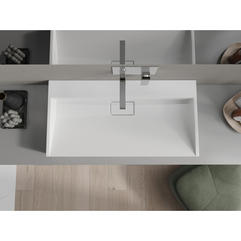 Mexen Ava countertop washbasin from composite B/O 90 x 46 cm, white - 23019000