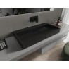 Mexen Ava countertop washbasin made of conglomerate B/O 90 x 46 cm, black - 23019070