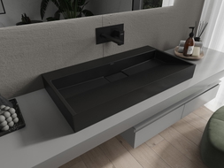 Mexen Ava countertop sink made of conglomerate B/O 90 x 46 cm, black - 23019070