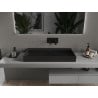 Mexen Ava countertop washbasin made of conglomerate B/O 90 x 46 cm, black - 23019070
