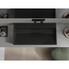 Mexen Ava countertop sink made of conglomerate B/O 90 x 46 cm, black - 23019070