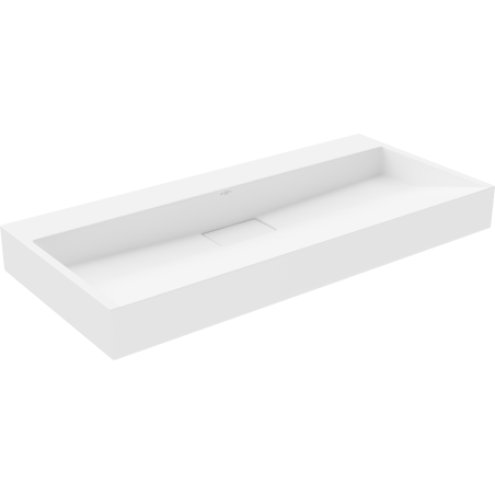 Mexen Ava conglomerate countertop washbasin W/O 100 x 46 cm, white - 23011000
